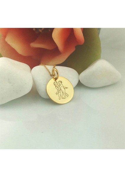 925 Ayar Gümüş Ikizler Burcu Kolye