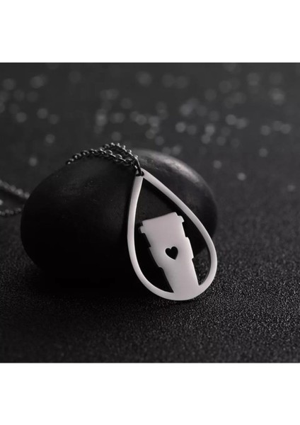 925 Ayar Gümüş Kahve Kupası Kolye fiyatları