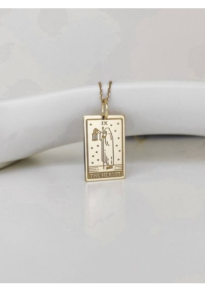 Has Altın Kaplama The Hermit Tarot 925K Kolye fiyatları