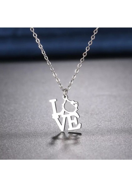 925 Ayar Gümüş Love Hello Kitty Kolye