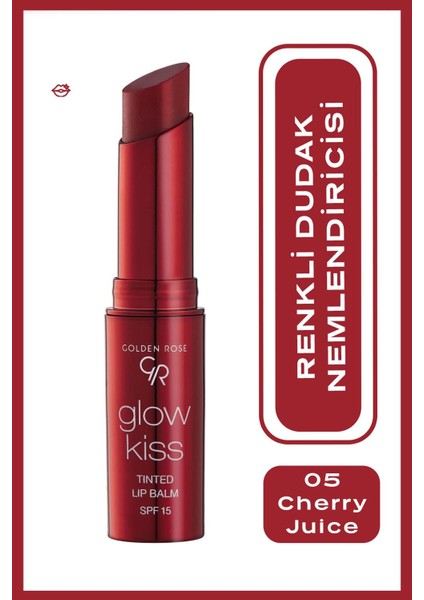 Glow Kiss Tinted Lip Balm Pembe Renkli 15 ml Nemlendirici Etkiyle