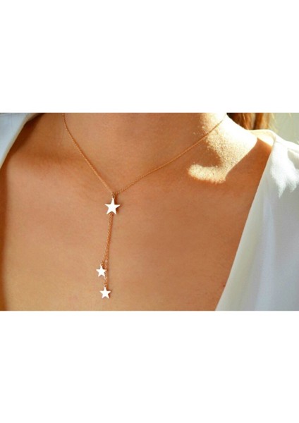 925 Ayar Gümüş Sarkan Yıldızlar Kolye modelleri