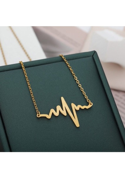 925 Ayar Gümüş Kalp Atışı Kolye