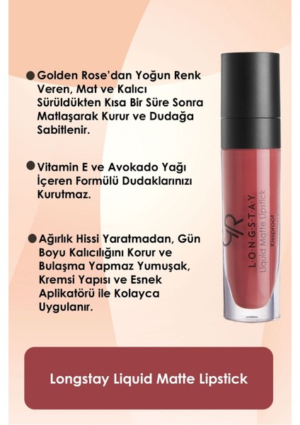 Longstay Liquid Matte Lipstick No:19 Peach - Likit Mat Ruj - 8691190856199 fiyatları