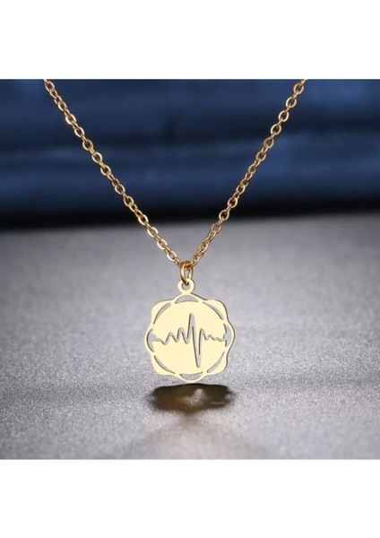 925 Ayar Gümüş Kalp Atışı Kolye