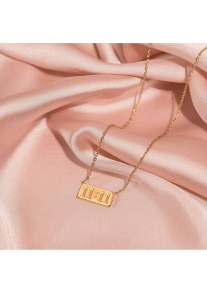 925 Ayar Gümüş 11:11 Melek Rakamı Kolye fiyatları