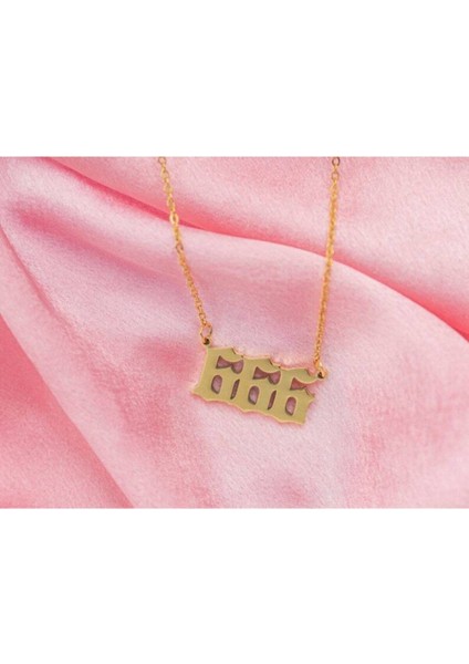 925 Ayar Gümüş Melek Sayısı 666 Kolye