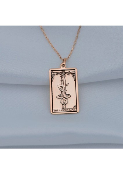 925 Ayar Gümüş Tarot The Hanged Man Asılan Adam Kolye