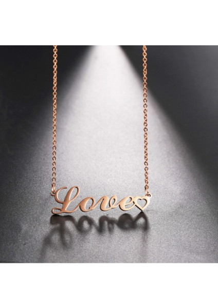 925 Ayar Gümüş Love Kolye