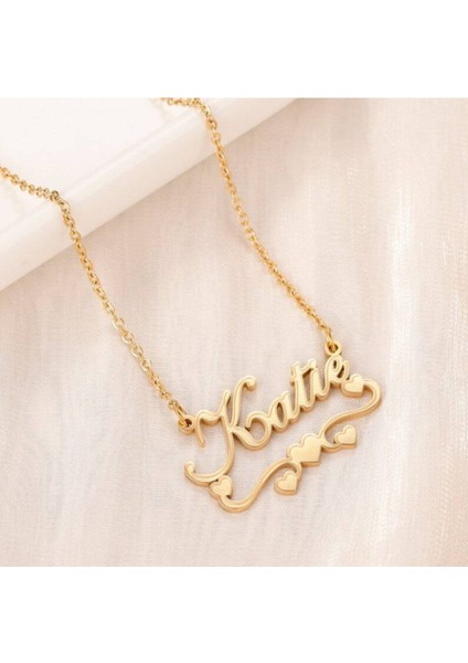 925 Ayar Gümüş Kalp Tasarım Isim Kolye modelleri