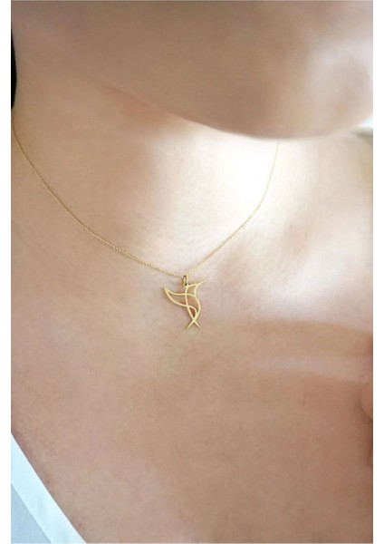 Has Altın Kaplama Kuş Figürlü 925K Kolye fiyatları