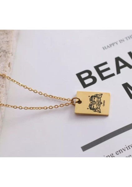 925 Ayar Gümüş Ikizler Burcu Kolye