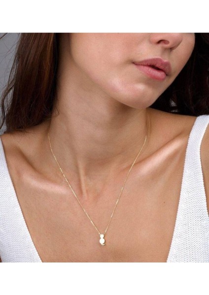 925 Ayar Gümüş Minimal Tasarım Kedi Kolye