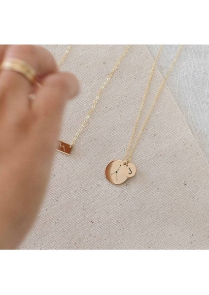 925 Ayar Gümüş Takım Yıldızı Burç Harf Kolye fiyatları