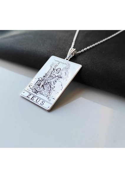 925 Ayar Gümüş '' Zeus '' Kolye fırsatları