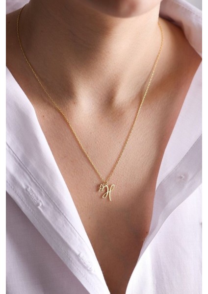 925 Ayar Gümüş Kelebek Detaylı Harf Kolye fiyatları