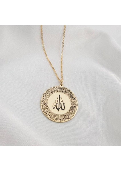 925 Ayar Gümüş Allah Kolye