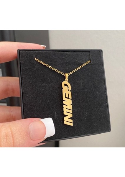 925 Ayar Gümüş Ikizler Burcu Kolye