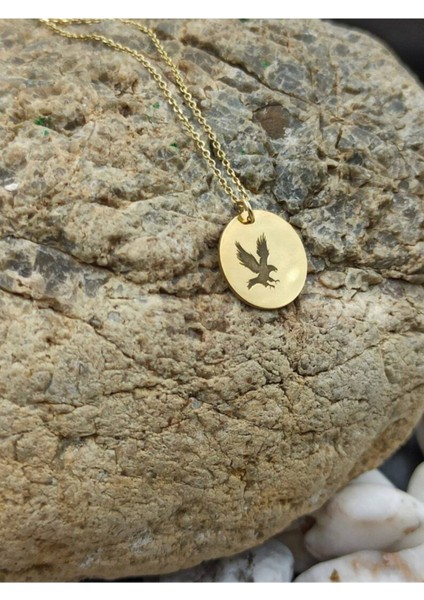 925 Ayar Gümüş Kartal Kolye