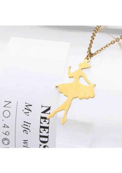 925 Ayar Gümüş Balerin Kolye