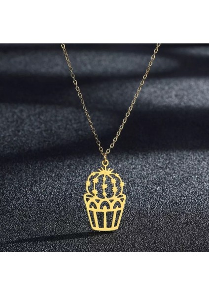 925 Ayar Gümüş Kaktüs Kolye