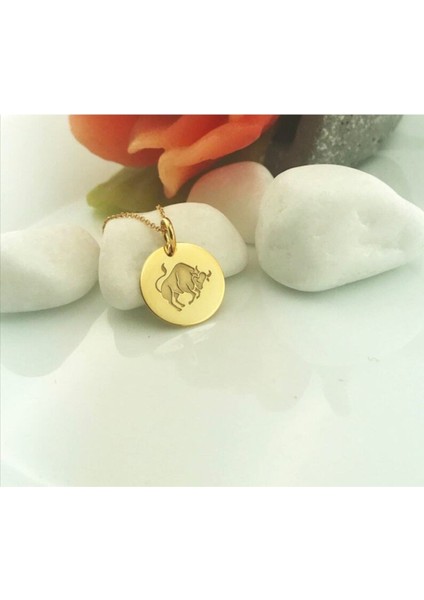 925 Ayar Gümüş Boğa Burcu Kolye