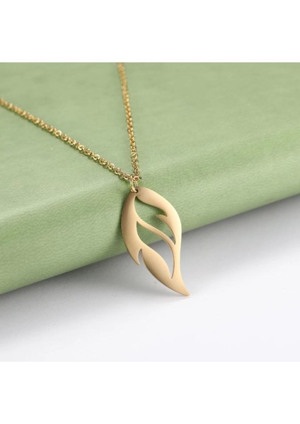 925 Ayar Gümüş Yaprak Kolye