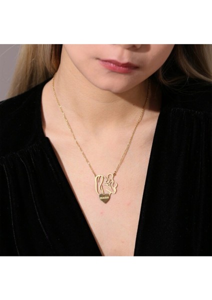 925 Ayar Gümüş Anne Bebek Isim Kolye fırsatları