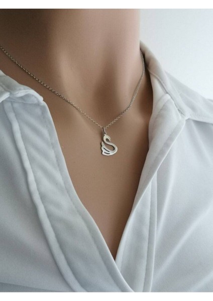 925 Ayar Gümüş Kuğu Kolye