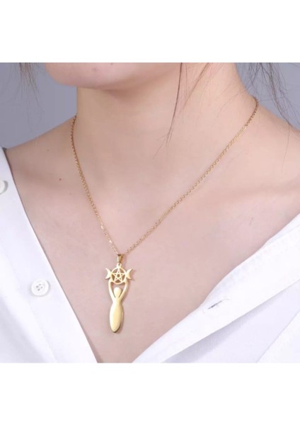 925 Ayar Gümüş Ay Tanrıçası Kolye fiyatları