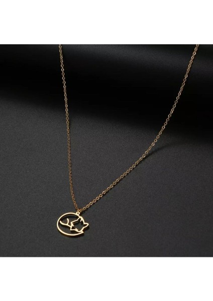 925 Ayar Gümüş Tembel Tilki Kolye