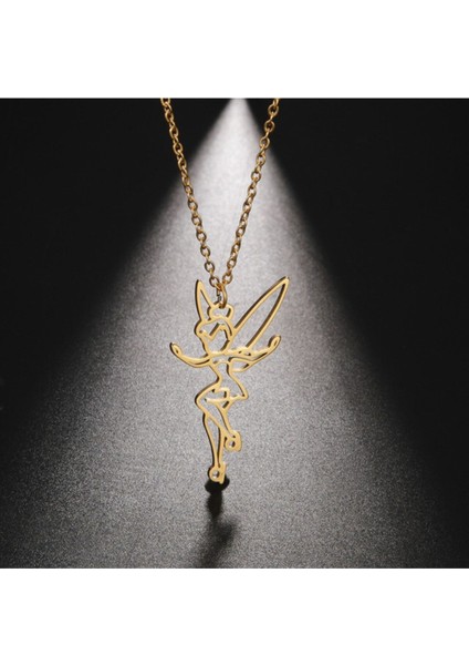 925 Ayar Gümüş Kanatlı Peri Kolye