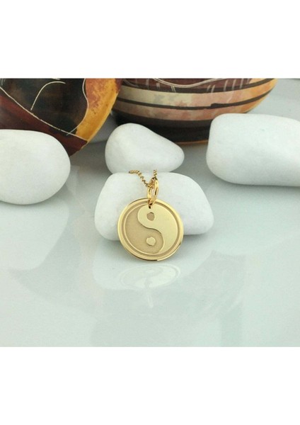 925 Ayar Gümüş Yin Yang Kolye