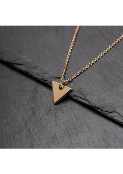 925 Ayar Gümüş Üçgen Kolye