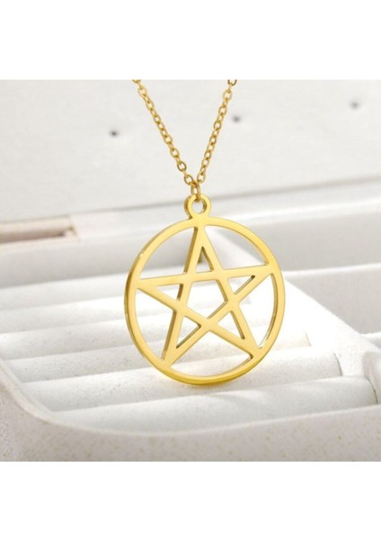 925 Ayar Gümüş Pentagram Kolye