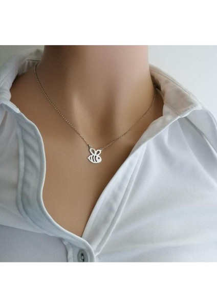 925 Ayar Gümüş Arı Kolye