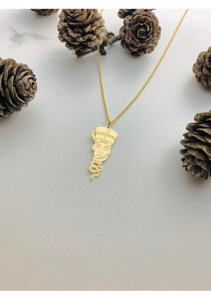 925 Ayar Gümüş Nefertiti Kolye