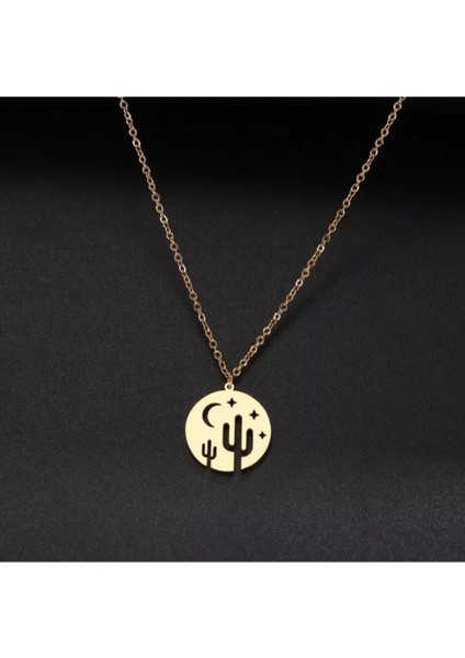 925 Ayar Gümüş Kaktüs Kolye