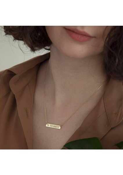 Romen Rakam Gümüş Kolye fiyatları