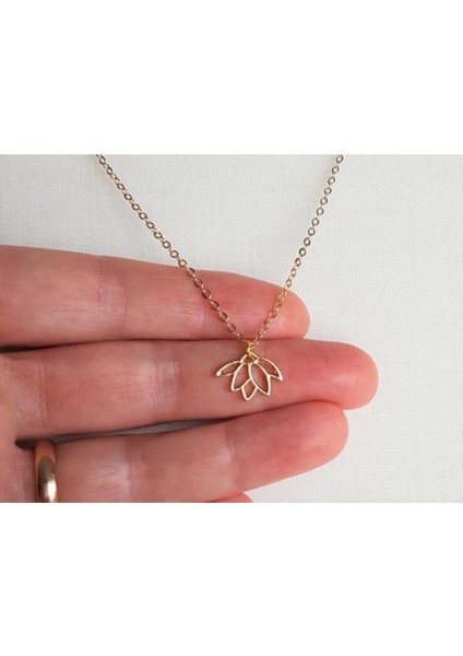 Rose Kaplama Yonca Gümüş Kolye 925 fırsatları