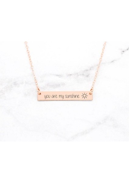 You Are My Sunshine Plaka Kolye