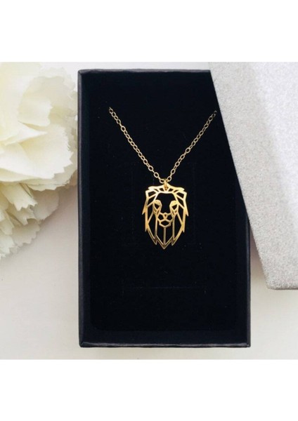 925 Ayar Gümüş Aslan Kolye