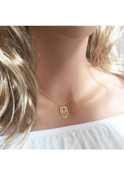 925 Ayar Gümüş Aslan Kolye modelleri