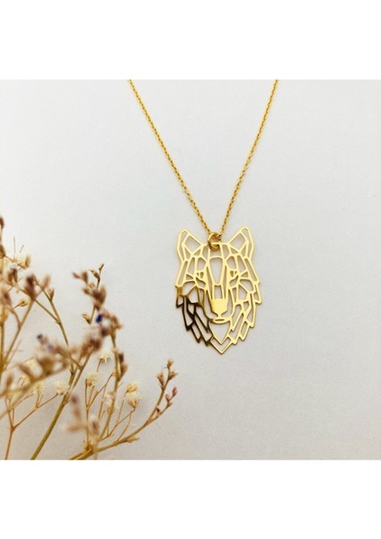 925 Ayar Gümüş Unisex Kurt Kolye