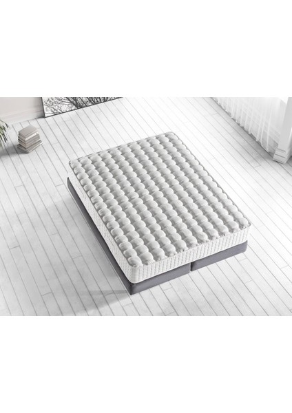 Niron London Yatak 80x200 cm Tek Kişilik Paket Yaylı Alev Kral Dairesi Yatağı