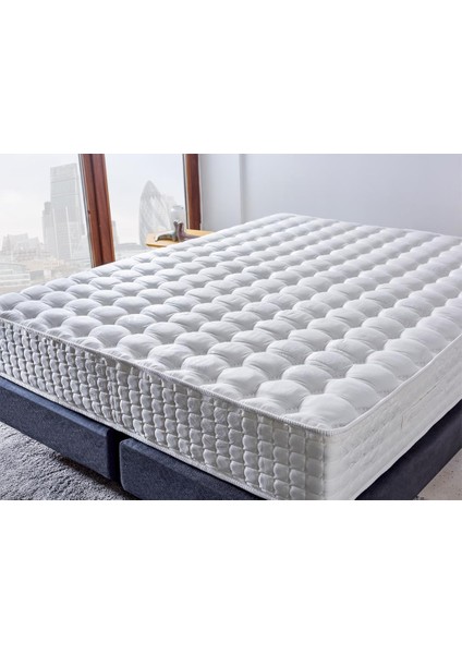 Niron London Yatak 80x200 cm Tek Kişilik Paket Yaylı Alev Kral Dairesi Yatağı