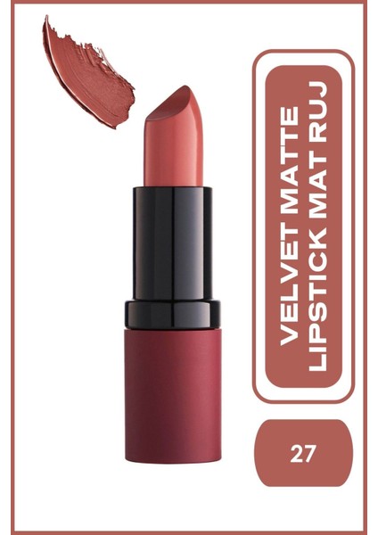 Velvet Matte Lipstick No: 27 Vintage Pink - Mat Ruj - 8691190466275
