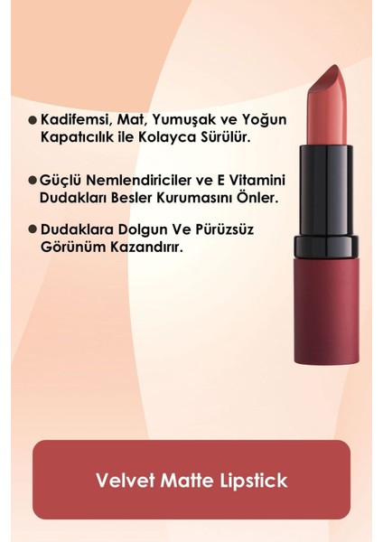 Velvet Matte Lipstick No: 27 Vintage Pink - Mat Ruj - 8691190466275 fiyatları