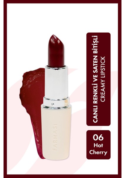 Creamy Lipstick 06 Hot Cherry 4 gr