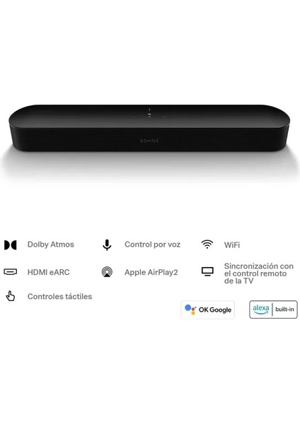 Beam Gen 2 Soundbar Cihazı Siyah